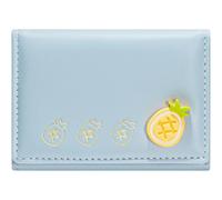 YINHEXI Portafoglio da donna, portafoglio da donna con motivo di frutta, piccolo portafoglio a tre ante con blocco RFID, piccolo portafoglio tascabile in pelle carino, Celeste (Baby Blue), Carino