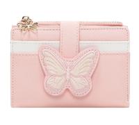 YINHEXI Portafoglio da donna, portafoglio da donna, piccolo portafoglio bifold con blocco RFID, grazioso portafoglio da tasca in pelle per donne, ragazze, mini borsa corta da donna, Begonia Rosa-2,