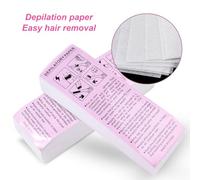 Yinhing 100 Pezzi di Tessuto Non Tessuto per la Rimozione dei del Corpo Rimuovi Rotoli di Carta Cerata, Forte tenacità Facile Usare, con Cera D'api, per Depilazione Usa e Getta (1)