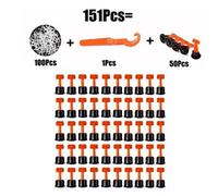 Yinhing 151 Pcs di Livellamento Piastrella Kit Pavimentazione Parete Livellatore di Posizionamento del Localizzatore Strumento Set di Distanziali per la Regolazione del Pavimento a Parete