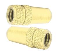 Yinhing 2 Pezzi di Valvola Presta Rosa Rossa per Pneumatici, Coperture in Lega di Alluminio, Robusti Coperchi degli Steli delle Valvole Portatili (GOLD)