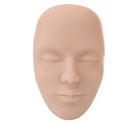 Yinhing 5D MANNECCHINO DI FACCHIO SILICO Silicone, Volto DI Silicone Riutilizzabile per Praticare il Manichino per il Trucco per i Principianti per Praticare gli Occhi del (Colore della pelle medio)