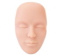 Yinhing 5D MANNECCHINO DI FACCHIO SILICO Silicone, Volto DI Silicone Riutilizzabile per Praticare il Manichino per il Trucco per i Principianti per Praticare gli Occhi del (Tono della pelle leggera)