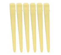 Yinhing 6 Clamp/Holder per Sezionamento Capelli Gialli con Presa Salda per Styling Professionale Taglio di Capelli Parrucchiere Pinze per a Becco d'anatra per Uso in Salone per lo Styling e il