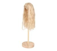Yinhing /6 Parrucca per Bambola Capelli Ricci in Seta Artificiale Ad Alta Temperatura per Bambole da 15,5 a 17 Cm Cura Facile dello Styling per i Rifacimenti delle Bambole (Rosa pesca)