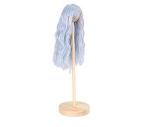 Yinhing /6 Parrucca per Bambola Capelli Ricci in Seta Artificiale Ad Alta Temperatura per Bambole da 15,5 a 17 Cm Cura Facile dello Styling per i Rifacimenti delle Bambole (BLUE)