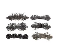 Yinhing 6 Pezzi Set Forcine per Coda di Cavallo Mollette per Capelli Francesi Leggere in Lega Vintage per Matrimoni Feste Festival Eleganti Accessori per Capelli per Aggiornamenti Alla Moda Glam Dal