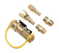 Yinhing 6pcs RV Quick Connect Adapter Adapter Kit per Valvole di Spegnimento in Ottone per Rimorchi Camping