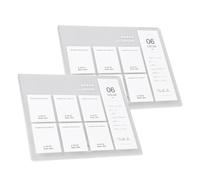 Yinhing Acrylic Unghie Display Board 6 Colori Tips | 2 supporti in acrilico trasparente, 12 tavolette colorate per smalto gel, ideali per il salone, la scuola,