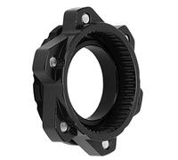 Yinhing Adattatore del Freno a Disco, Adattatore di Blocco Centrale per dell'assale in Lega di Alluminio Centerlock a 6 Bulloni Blocco Freno Attraverso Il dell'asse (Black)