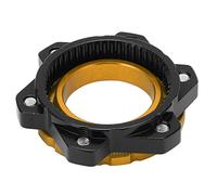 Yinhing Adattatore del Freno a Disco, Adattatore di Blocco Centrale per dell'assale in Lega di Alluminio Centerlock a 6 Bulloni Blocco Freno Attraverso Il dell'asse (Gold)