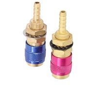 Yinhing Adattatore per Gas Raffreddato Connettore Rapido Portatile in Ottone con Spina per Saldatura PTA DB MIG TIG M6 Design di Installazione Semplice (6MM)