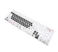 Yinhing Adesivi per Tastiera, Adesivi per Lettere Tastiera con Pattern Chiaro in PVC Trasparente Decorativo Decorativo Smerigliato per le Lettere per da 84 a 108 Tastiere Chiave