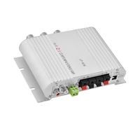 Yinhing Amplificatore per Amplificatore Midrange Mi 838 HiFi 2. per Bassi Stereo di Potenza per Casa Auto Digitale Compatto qualità Superiore Design Aerodinamico (SILVER)