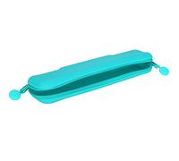 Yinhing Astuccio per Matite in Silicone Borsa da Viaggio Verde con Cerniera per Forniture Cosmetiche per il Trucco e Penne Artistiche (verde (piccolo))
