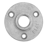 Yinhing Base Flangiata per Pavimento in Lega/ghisa da 10 Pezzi 65 Mm DN15 con Supporto per Tubi in Lega di Alluminio a 3 Fori per Impianti Idraulici, Installazione Semplice per Uso Domestico e (