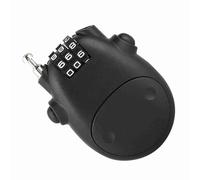 Yinhing Blocco Passeggino, Serratura Sci a Forma di Mucca ABS Cavo Ski Cavo per la Carrozzina, Bagaglio (BLACK)