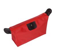 Yinhing Borsa Cosmetica Impermeabile in Nylon a Forma di Gnocco, Custodia Compatta e Portatile per il Trucco con Design con Cerniera Liscia, per Organizzare Articoli Toeletta e (rosso)