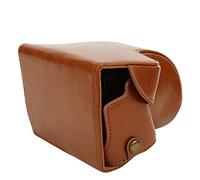 Yinhing Borsa per Fotocamera in Pelle PU con Custodia per Batteria Rimovibile e Tracolla per A6400 ILCE A6400 Adatta per gli Appassionati di Fotografia e i Viaggiatori (BROWN)