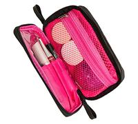 Yinhing Borsa per il Trucco, Borsa da Toeletta da Viaggio Grande Magazzino Portatile in Tessuto in Tessuto da Toeletta per Orecchini, Anelli, Conservazione Cosmetica