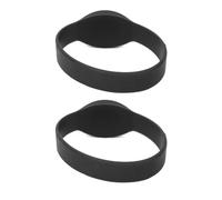 Yinhing Braccialetti in Silicone 10 Pezzi Braccialetti in Silicone IP68 Identificativi per Piscina Spa Sauna Controllo Accessi Eventi Elegante Colore Blu (BLACK)