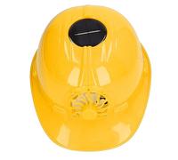 Yinhing Cappello Rigido con Ventola Solare con Ventilazione Casco Certificato ANSI per l'edilizia Cappello da Sole Rinfrescante con Fodera Leggero e Traspirante per Lavori all'aperto (YELLOW)