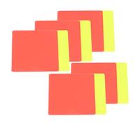 Yinhing Cards 5Set Arcitee Cards, Kit Arbitri di Calcio Trasparente, Cartellini Rossi e Gialli Portatili per Il Kit di Funzionari di Giochi Sportivi