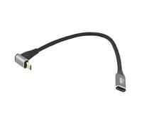 Yinhing Cavo USB C 3.2 Maschio-femmina PD100W Ricarica Rapida Trasferimento Dati 10 Gbps Uscita Video 4K a 60 Hz Cavo di Ricarica USB C Ad Alta velocità per Console di Gioco Steam Deck Laptop e (25CM)