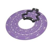 Yinhing Cerchio delle Quinte Disco Musicale Accessorio in Metallo Premium per Chitarra Basso Altri Strumenti Strumento di Apprendimento Essenziale con Finitura Elegante (PURPLE)