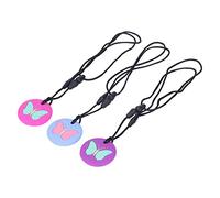 Yinhing Collana da Masticare in Morbido Silicone Portatile con Modello Carino da 3 Pezzi per Alleviare il Disagio dei Neonati Facile da Usare