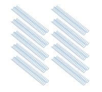 Yinhing Combinazioni di Rilegatura in Plastica, Spine Vincolanti, capacità di 150 Fogli, Aggiungendo un Raccoglitore di Pettine 19 Mm 30 Anelli, con Carta A4 B5 A5, 10 Pacchetti (azzurro)