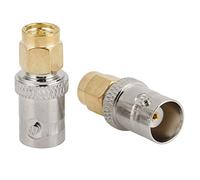 Yinhing Connettore SMA, Adattatore di Connettore Coassiale 2pcs BNC a SMA con un Nucleo Placcato in Oro Sia per Uso Professionale Che Personale