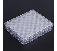 Yinhing Contenitori per Gioielli in Plastica Trasparente da 30 Pezzi con Scatola Rettangolare per un Facile Accesso e uno Stoccaggio Compatto, Ideali per Perline, Orecchini, Strass, Nail Art