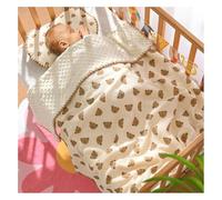 Yinhing Coperta con Supporto a pois. Design Stampato carino. Coperta Rinfrescante Estiva Morbida e Traspirante per la Scuola Materna per i più Piccoli e gli Amanti degli Orsetti (Orso)