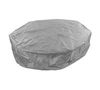 Yinhing Copertura per Mobili da Esterno per Vasca Idromassaggio Rotonda 190 Cm Copertura in taffetà di Poliestere Argento 190X90 Cm Ideale per l'uso Tutto l'anno (GREY)