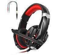 Yinhing Cuffie da Gioco Over-ear da 3,5 Mm Esperienza Migliorata con Microfono con Isolamento Acustico Luce a LED Controllo del Volume per Tablet Portatili Cellulari Console da Gioco per PC da (#2)