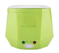 Yinhing Cuociriso Elettrico Portatile Multifunzionale 12V 100W .3L e Cibo per Auto, Ideale per Viaggi su Strada, Campeggio e Avventure all'aria Aperta per Pasti Veloci e Deliziosi (GREEN)