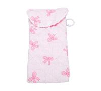 Yinhing Custodia per Occhiali con Fiocco Rosa, Astuccio per Occhiali con Moschettone, Interno Morbido Imbottito per Viaggio