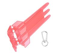 Yinhing Custodia Portatile in ABS con Custodia a 3 Custodie e Fibbia in Lega di Alluminio Design Elegante Ideale per gli Amanti dell'home Office o delle Serate di Gioco (rosso)