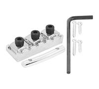 Yinhing Dado per Chitarra, Chitarra di Bloccante con Tutte le Viti di Montaggio Necessarie e una Lega di Zinco Esagonale Gratuita, in Lega di Zinco di in Rame da Dado per per per per (Argento (GE100))