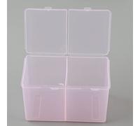 Yinhing Design Trasparente dello Scomparto per la Conservazione dei Dischetti di Cotone per l'home Office e la scuola. Soluzione di Conservazione Chiara Ed Efficiente per i Dischetti di Cotone