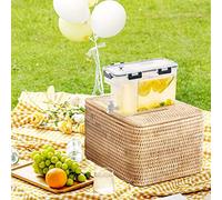 Yinhing Dispenser per Bevande in Plastica da 3,5 Litri Dispenser per Bevande con Rubinetto Ghiacciato Ideale per Frigorifero per Feste Picnic e Uso Quotidiano Versatile Intrattenimento all'aperto