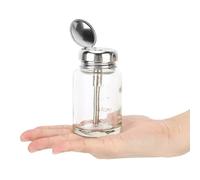 Yinhing Dispenser per Flaconi di Acetone Flacone di Acetone 80 Ml Dispenser per Solvente per Unghie Flacone per Pompa per Solvente per Smalto Gel Contenitore Vuoto a Prova Professionale con (Premere