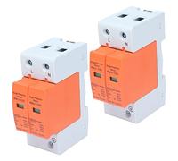 Yinhing Dispositivo di Protezione 2P SPD Scaricatore CA 420 V Interruttore Automatico Domestico con Indicatore Visivo Materiale Ignifugo Facile da Installare Mantenere (Imax: 60 kA)