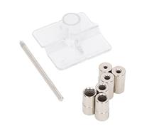 Yinhing DOWEL JIG, Guida DRILL Guida PER DRILL PER COLO DRIVE, Trapano in Acciaio in Lega di Diametro Interno a 6 Dimensioni Buglia 8 Pezzi Kit DOWEL SELE CENTRO CENTRO, Al Trapano PER Fori Dritti