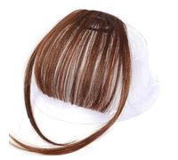 Yinhing Frangia Donna con, Estensioni della Frangia di Capelli Finti con Design a BB, Ideale per Feste, Halloween, Giochi di Ruolo o Vita Quotidiana (Marrone chiaro)