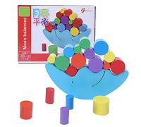 Yinhing Giocattolo per l'apprendimento Precoce Simpatici Blocchi in Legno per Bilanciare la Luna per Bambini Gioco Educativo per i più Piccoli Attività Coinvolgente Che Sviluppa la Coordinazione e