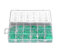 Yinhing Guarnizione, Kit AC AC CHIED CARMAZIONE Aria COMPRESSORE Anello di Teade, Anello in Gomma Verde, Kit su Anelli O 270pcs, O Anelli in Gomma per Impianto Idraulico/automobilistico/macchinari