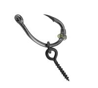 Yinhing Il Set di Ami per Pesca Alla Carpa Ronnie da 30 Pezzi Include 10 Ami da 6 Dimensioni, 10 Viti per Esca, Tappi per Ganci, Attrezzatura Terminale per la Pesca Alla Carpa Senza Sforzo