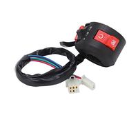 Yinhing Interruttore Luce Kill Start da 22 Mm per Manubrio per Quad PIT, Connettore a 6 Pin a 2 Pin, Controllo Leva dello Starter Sul Manubrio Lato Sinistro